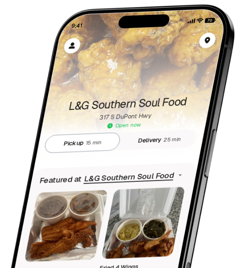 L&G Southern Soul Food app preview